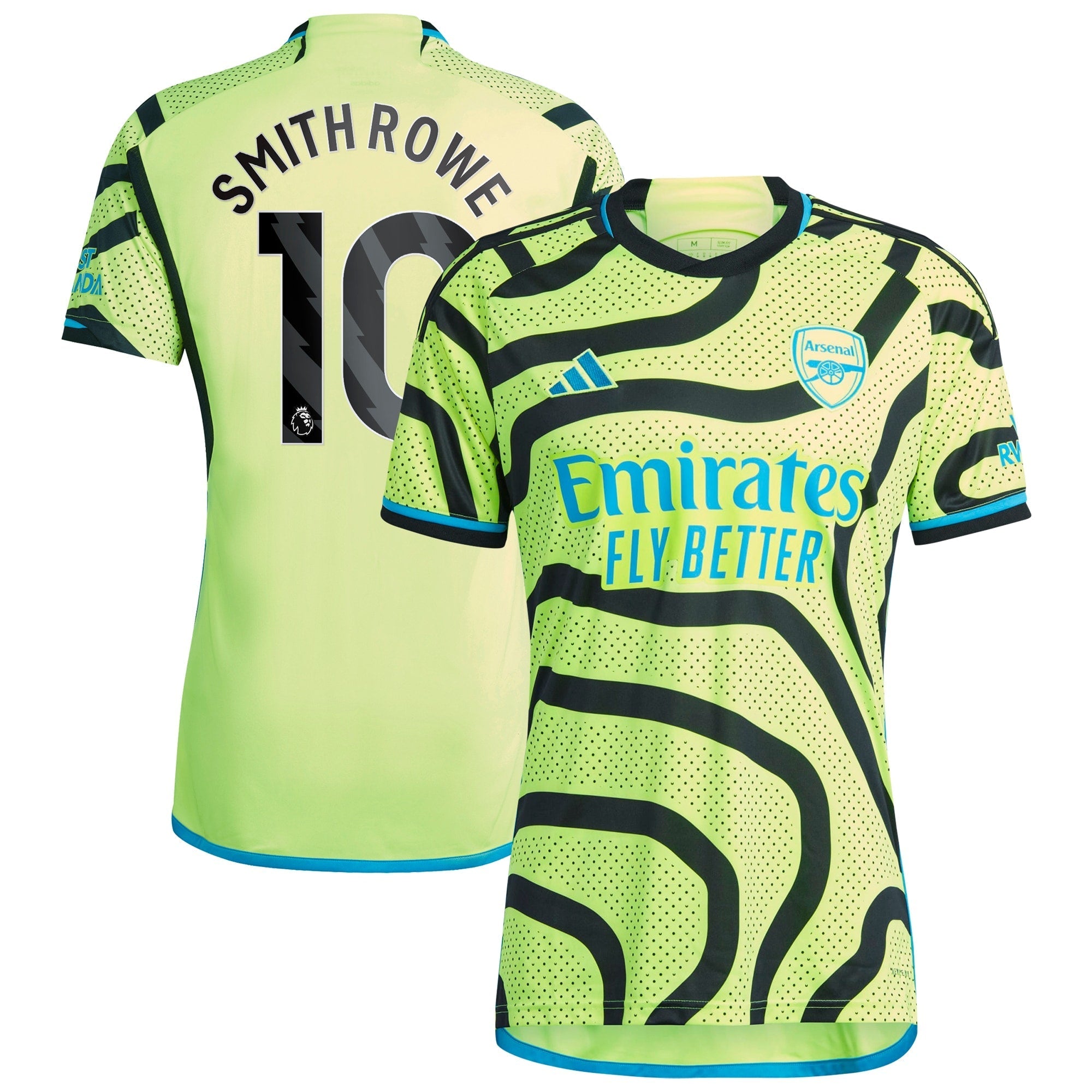Emile Smith Rowe Arsenal adidas 2023/24 Away Player Authentic T-shirt - Yellow