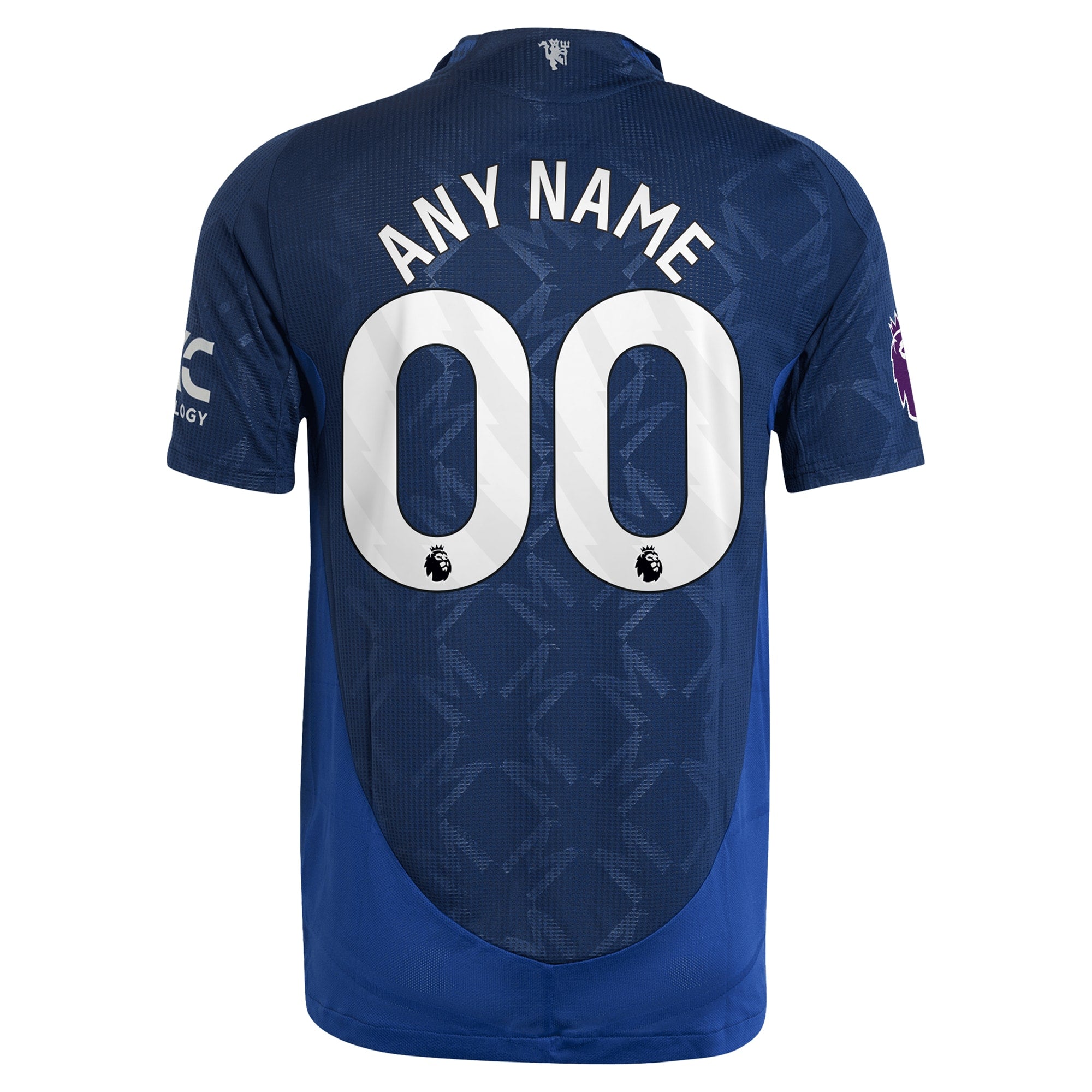 Manchester United adidas 2024/25 Away Custom Authentic T-shirt - Navy