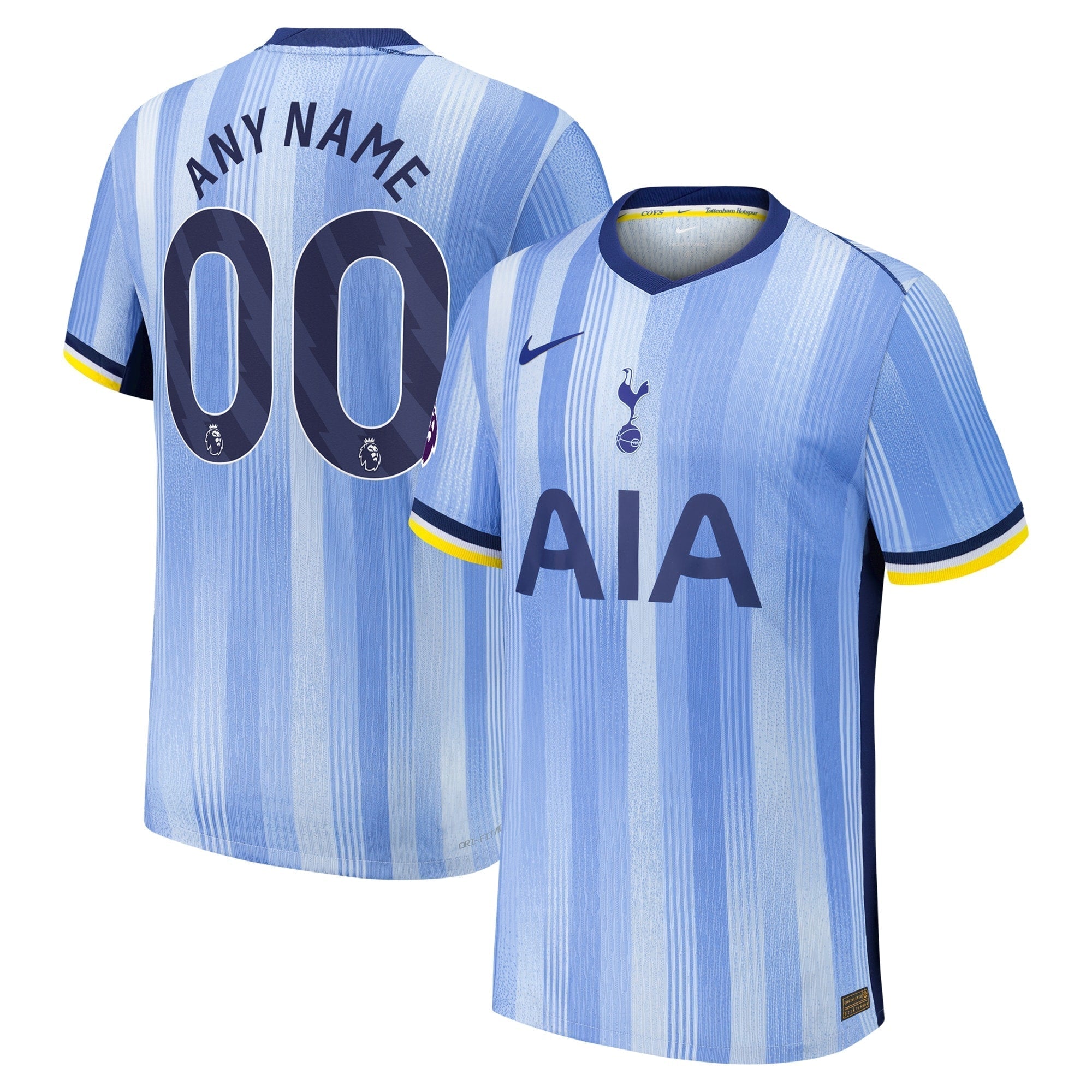 Tottenham Hotspur Nike 2024/25 Away Custom Authentic T-shirt - Blue