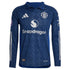 Manchester United adidas 2024/25 Away Long Sleeve Authentic T-shirt - Navy