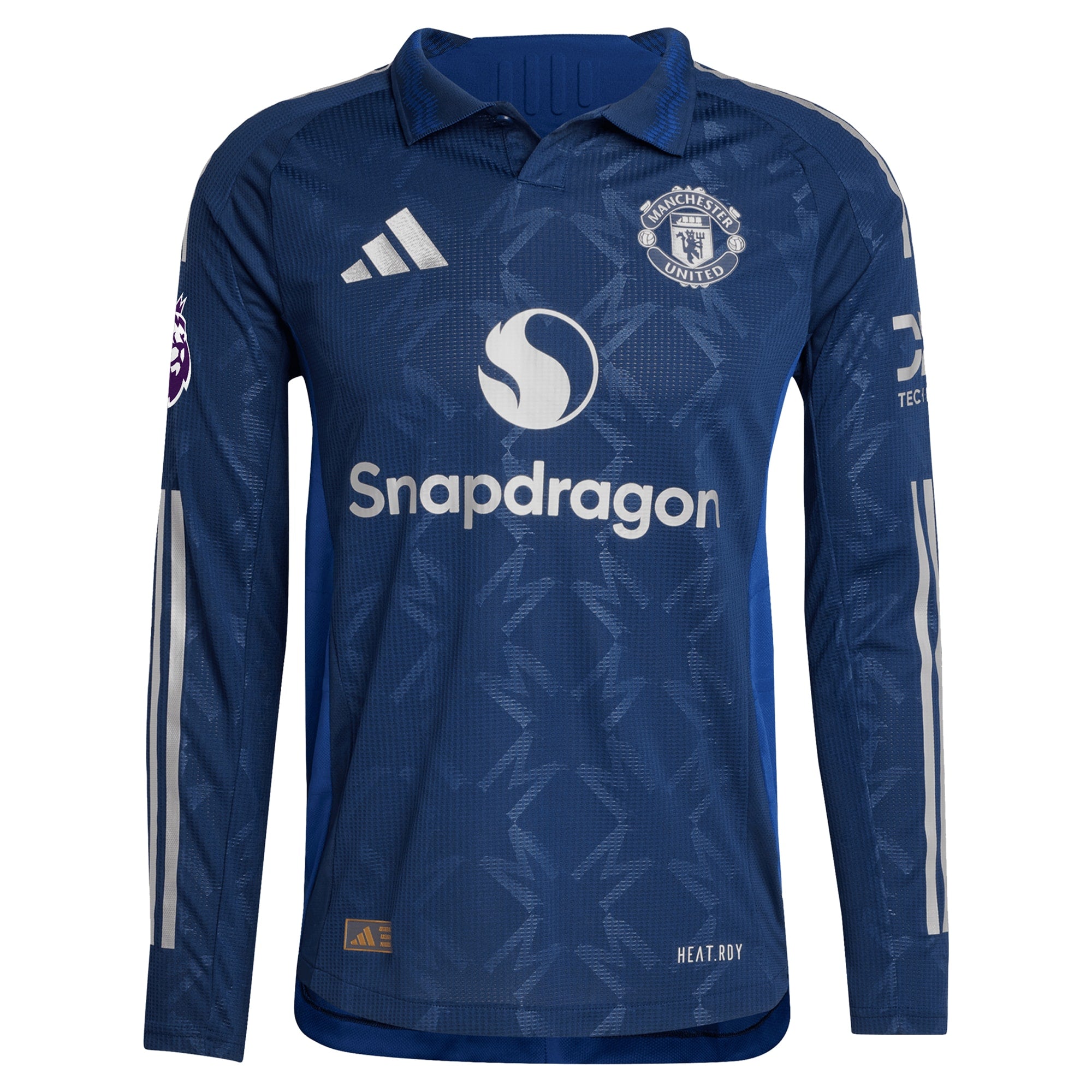 Marcus Rashford Manchester United adidas 2024/25 Away Long Sleeve Player Authentic T-shirt - Navy
