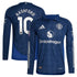 Marcus Rashford Manchester United adidas 2024/25 Away Long Sleeve Player Authentic T-shirt - Navy