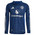Rasmus Højlund Manchester United adidas 2024/25 Away Long Sleeve Player Authentic T-shirt - Navy