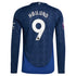 Rasmus Højlund Manchester United adidas 2024/25 Away Long Sleeve Player Authentic T-shirt - Navy