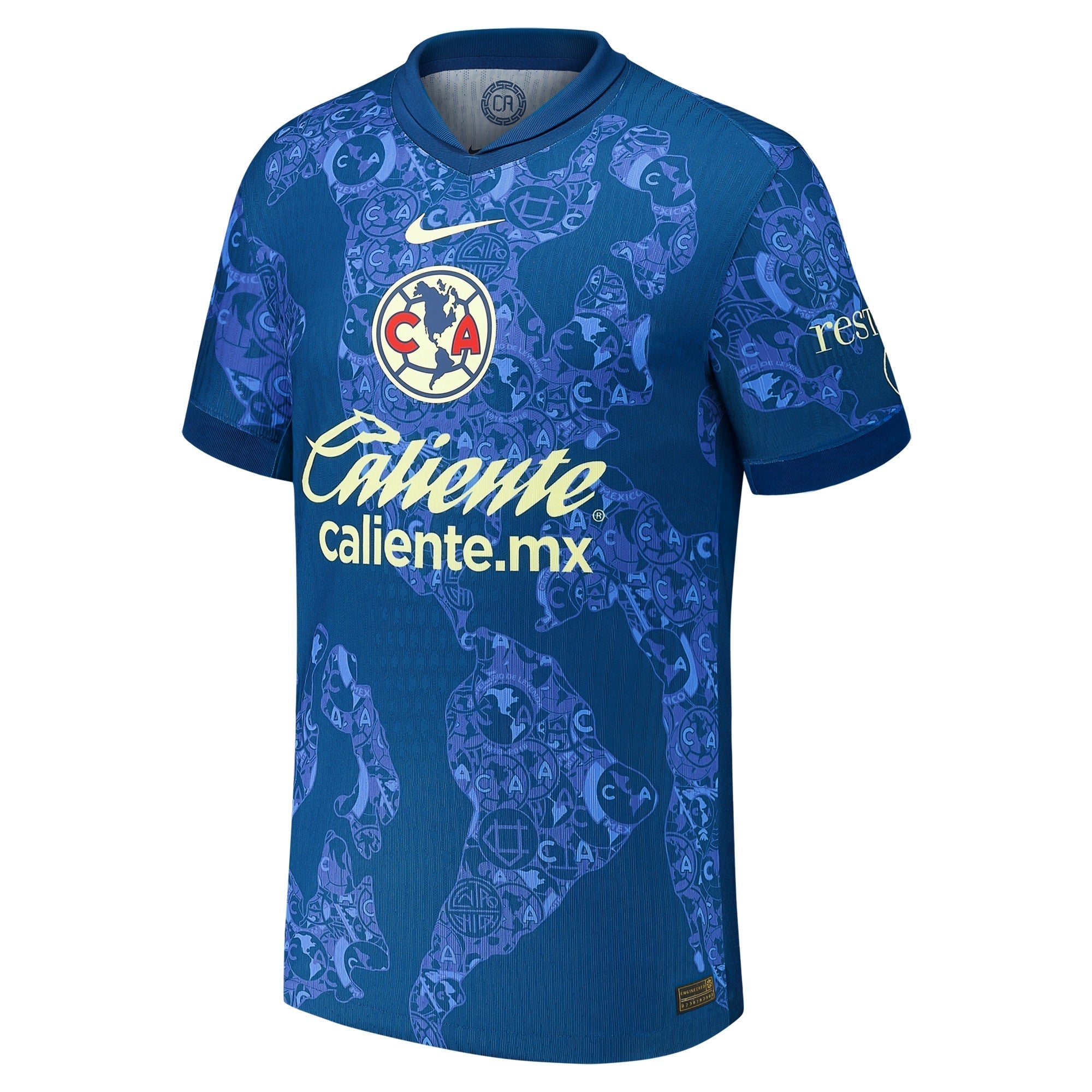 Henry Martin Club America Nike 2024/25 Away Player Authentic T-shirt - Blue