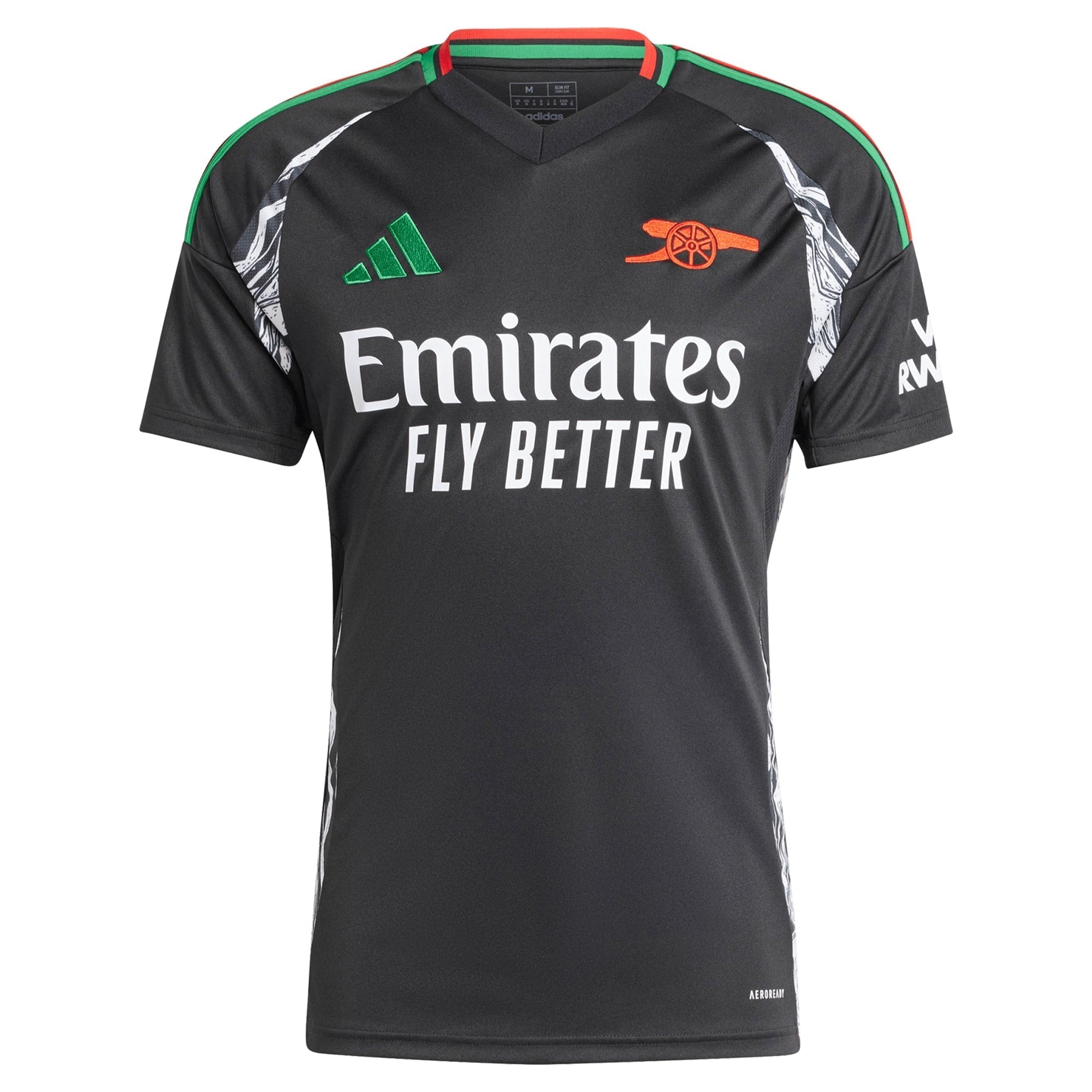 Arsenal adidas 2024/25 Away Custom Authentic T-shirt - Black