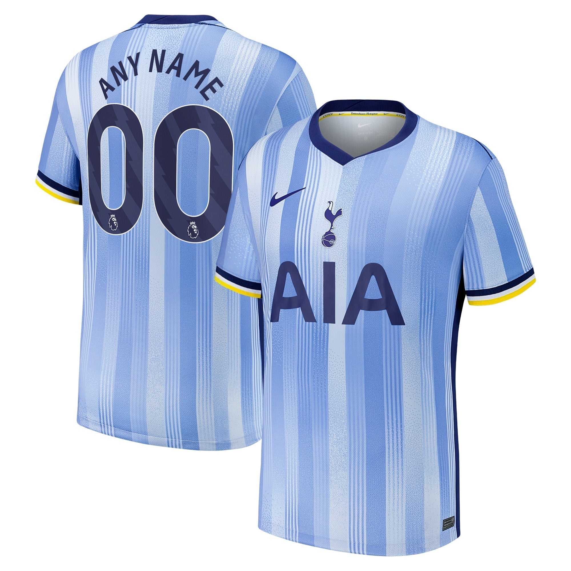 Tottenham Hotspur Nike 2024/25 Away Custom Authentic T-shirt - Blue