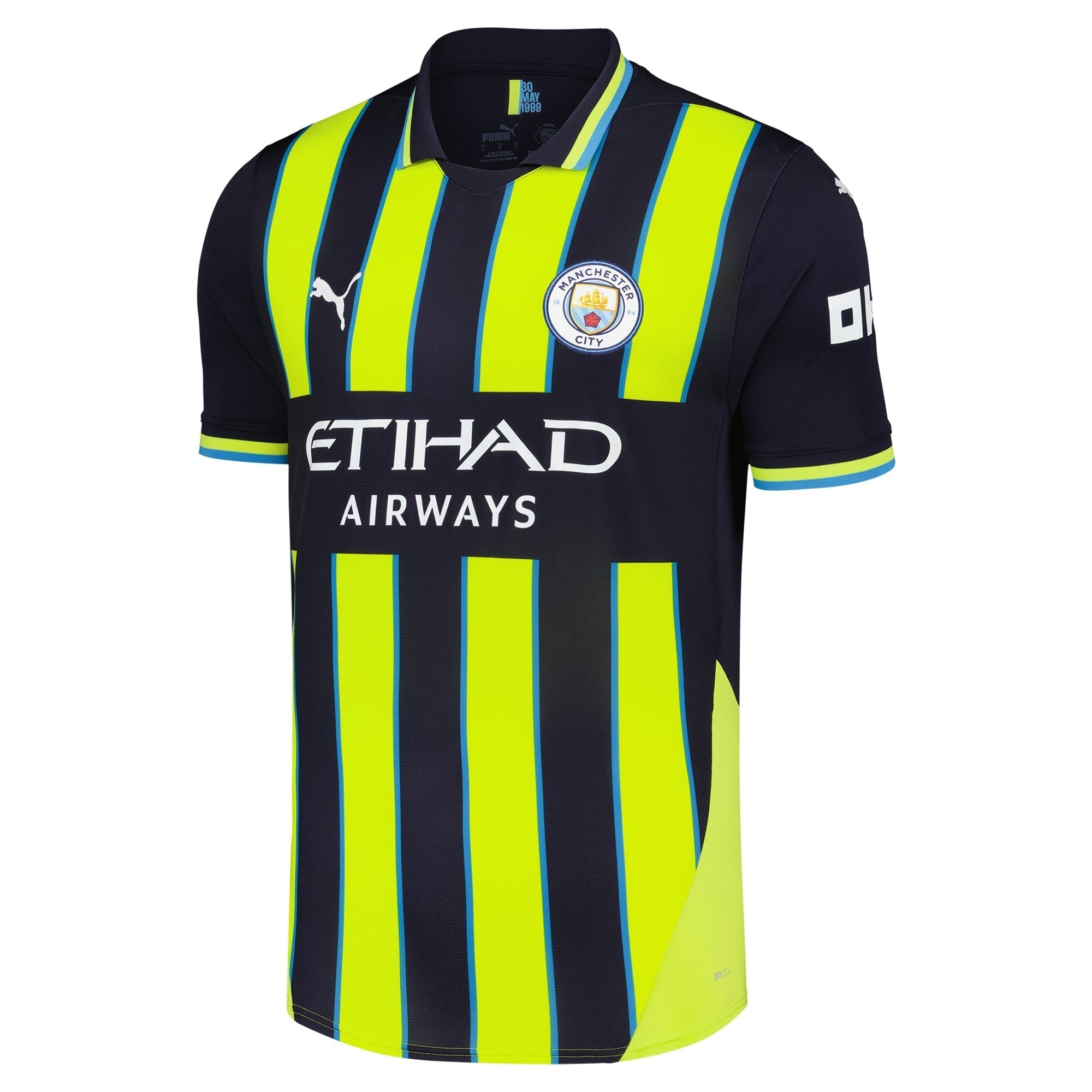 Manchester City Puma 2024/25 Away Custom Authentic T-shirt - Navy