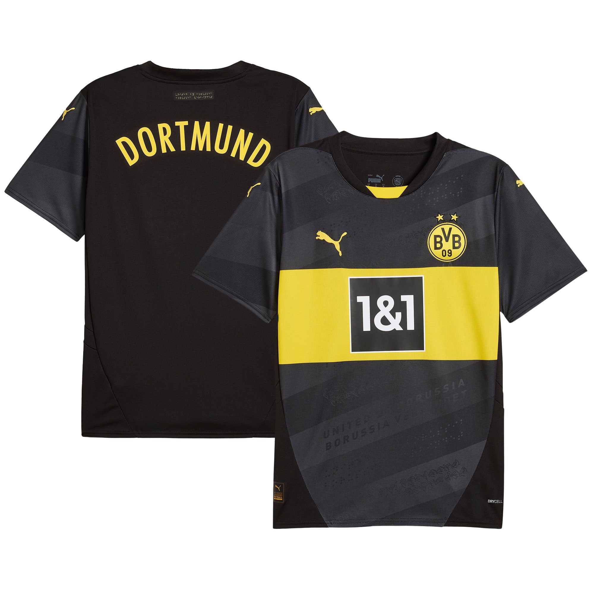 Borussia Dortmund Puma 2024/25 Away Authentic T-shirt - Black