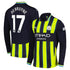 Kevin De Bruyne Manchester City Puma 2024/25 Away Long Sleeve Player Authentic T-shirt - Navy