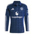 Rasmus Højlund Manchester United adidas 2024/25 Away Long Sleeve Player Authentic T-shirt - Navy