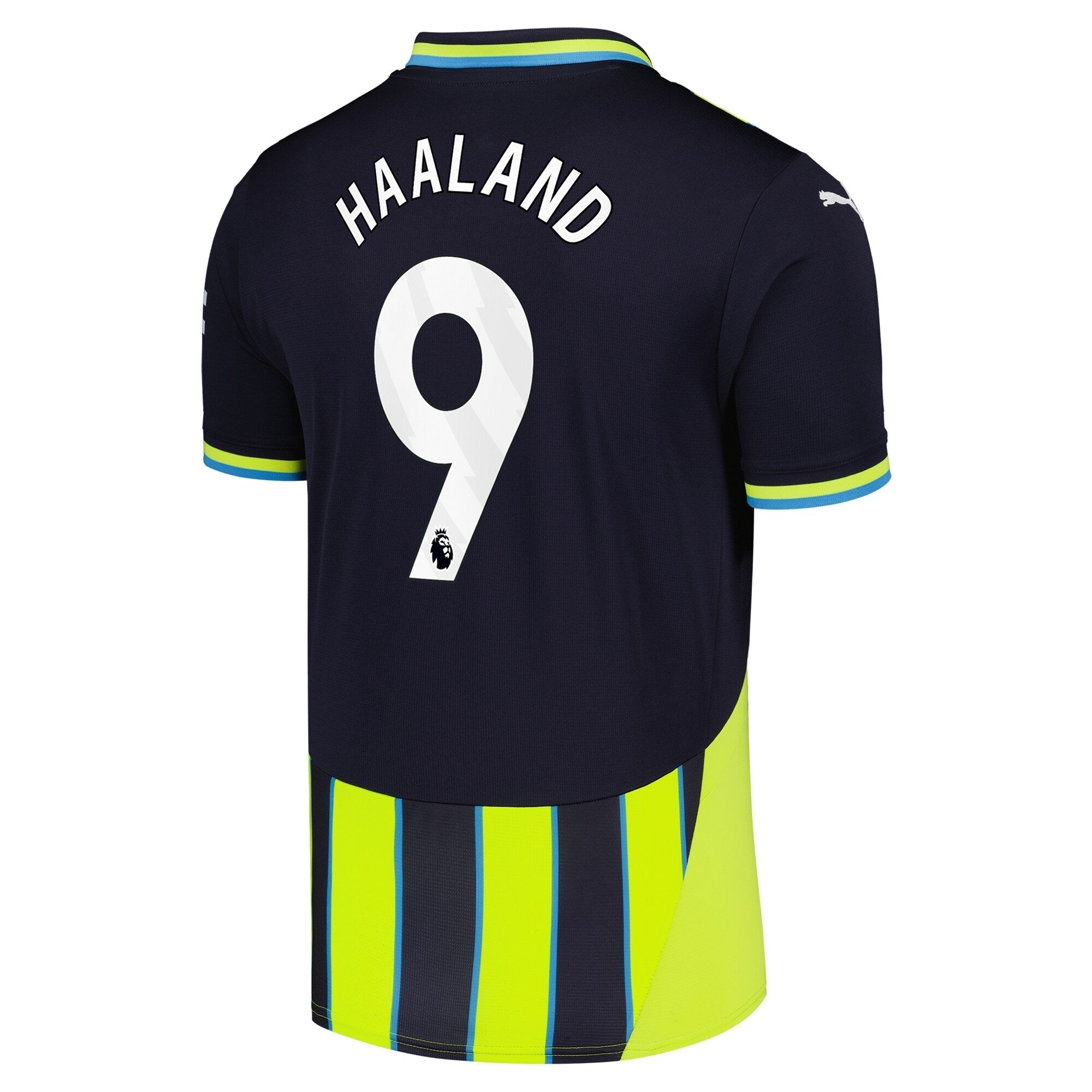 Erling Haaland Manchester City Puma 2024/25 Away Player Authentic T-shirt - Navy