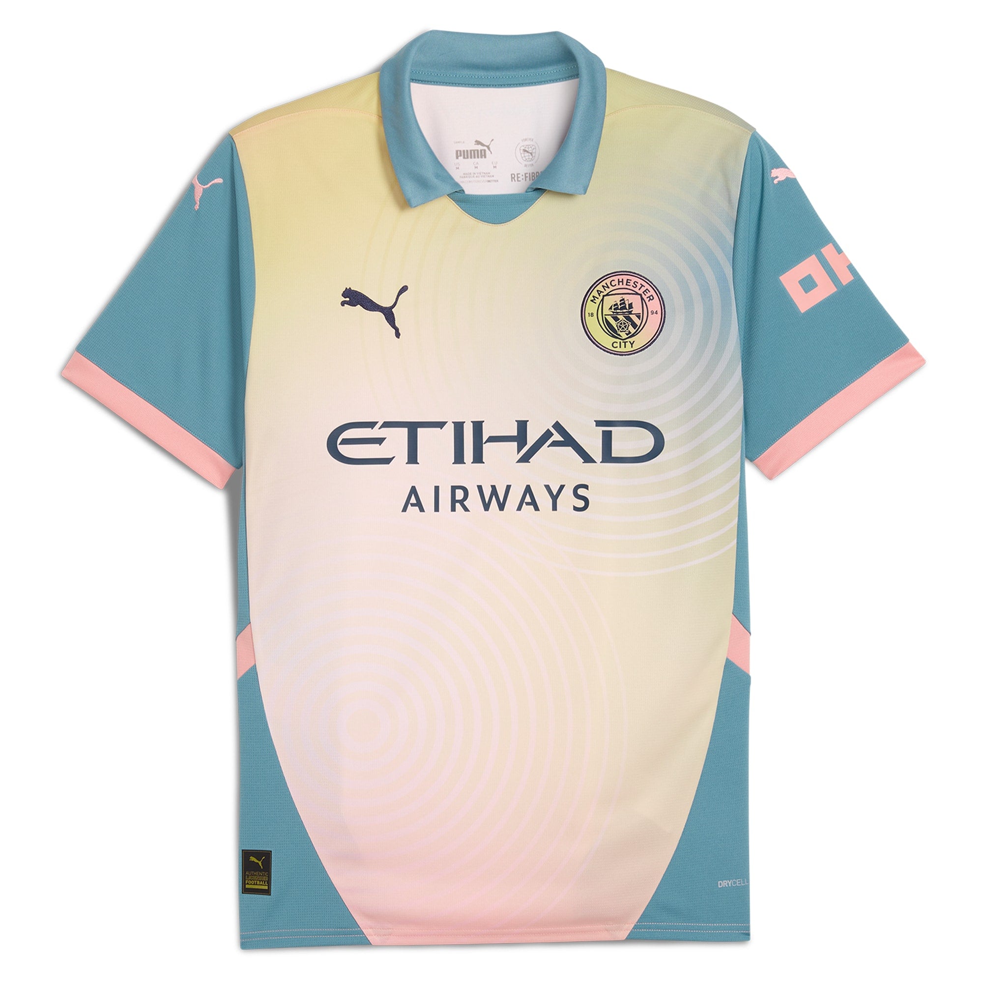 Manchester City Puma 2024/25 Fourth Authentic T-shirt - Blue