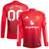 Manchester United adidas 2024/25 Home Custom Long Sleeve Authentic T-shirt - Red