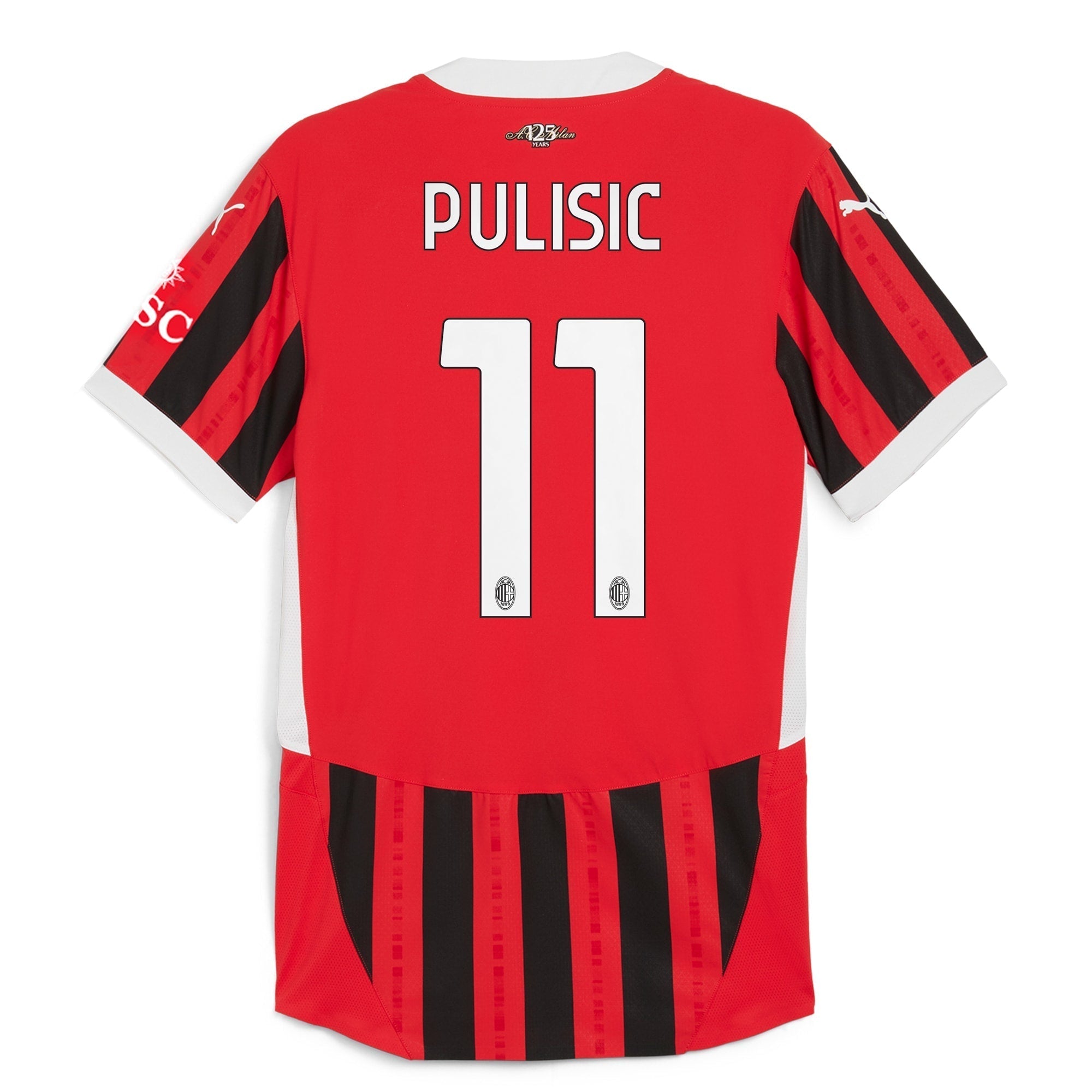 Christian Pulisic AC Milan Puma 2024/25 Home Player Authentic T-shirt - Red