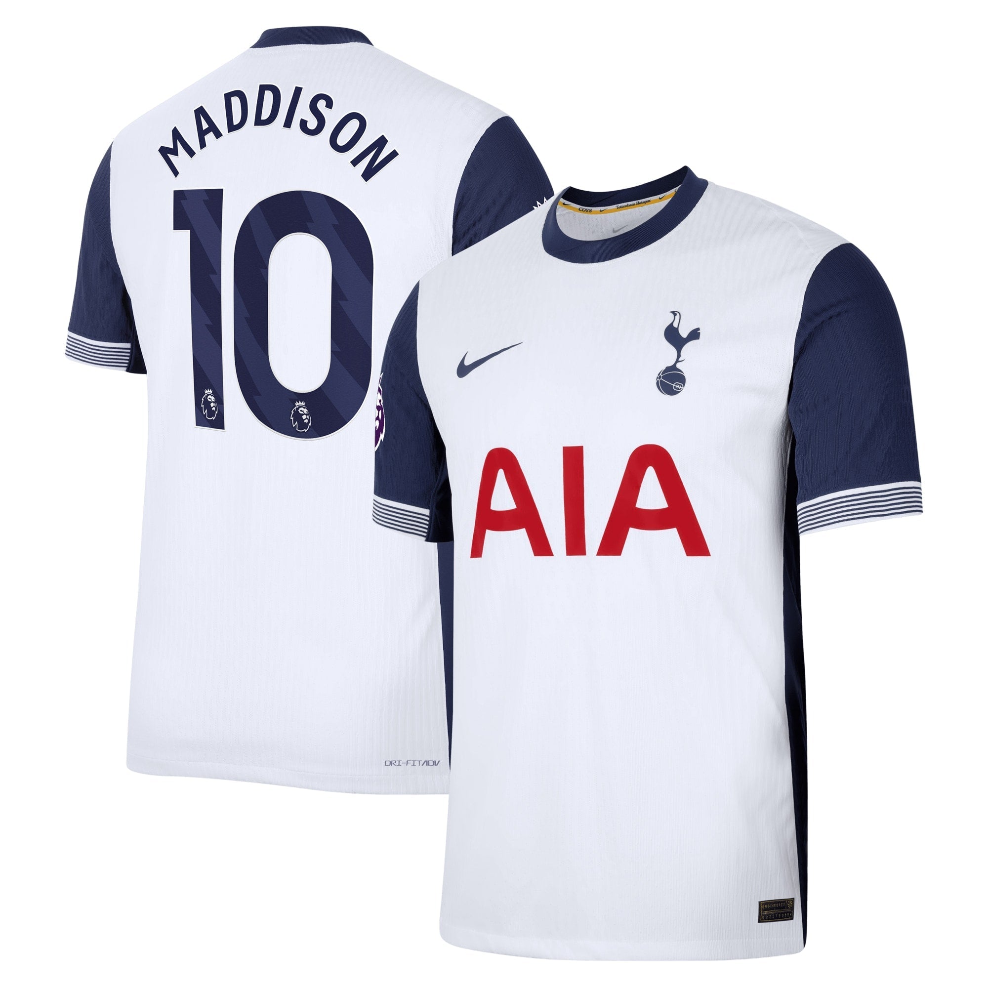 James Maddison Tottenham Hotspur Nike 2024/25 Home Player Authentic T-shirt - White