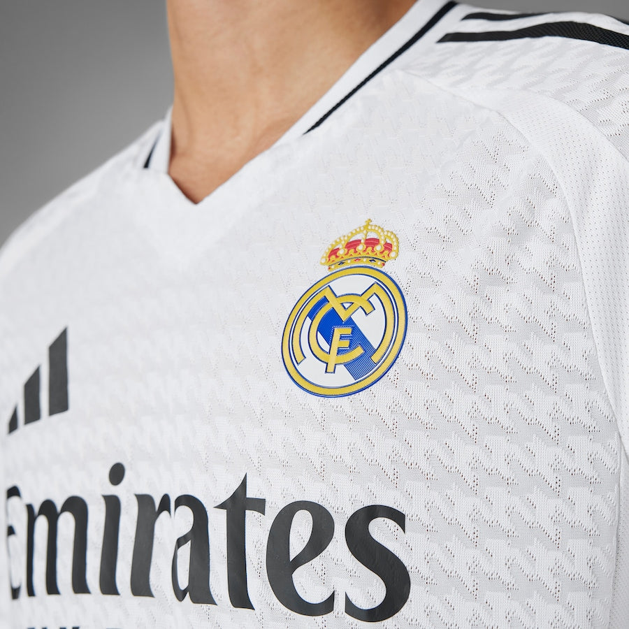 Kylian Mbappé Real Madrid adidas 2024/25 Home Player Authentic T-shirt - White