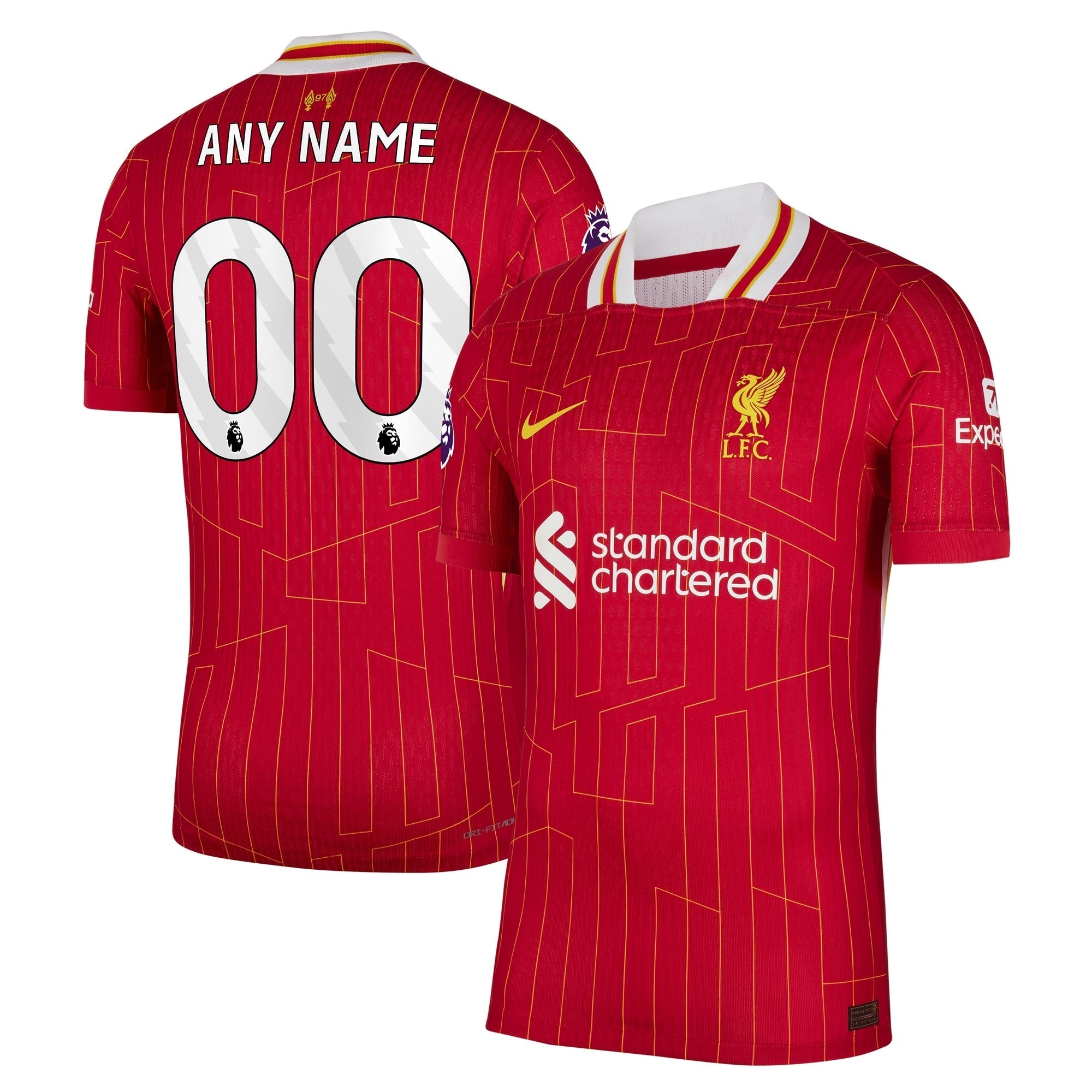 Liverpool Nike 2024/25 Home Custom Authentic T-shirt - Red