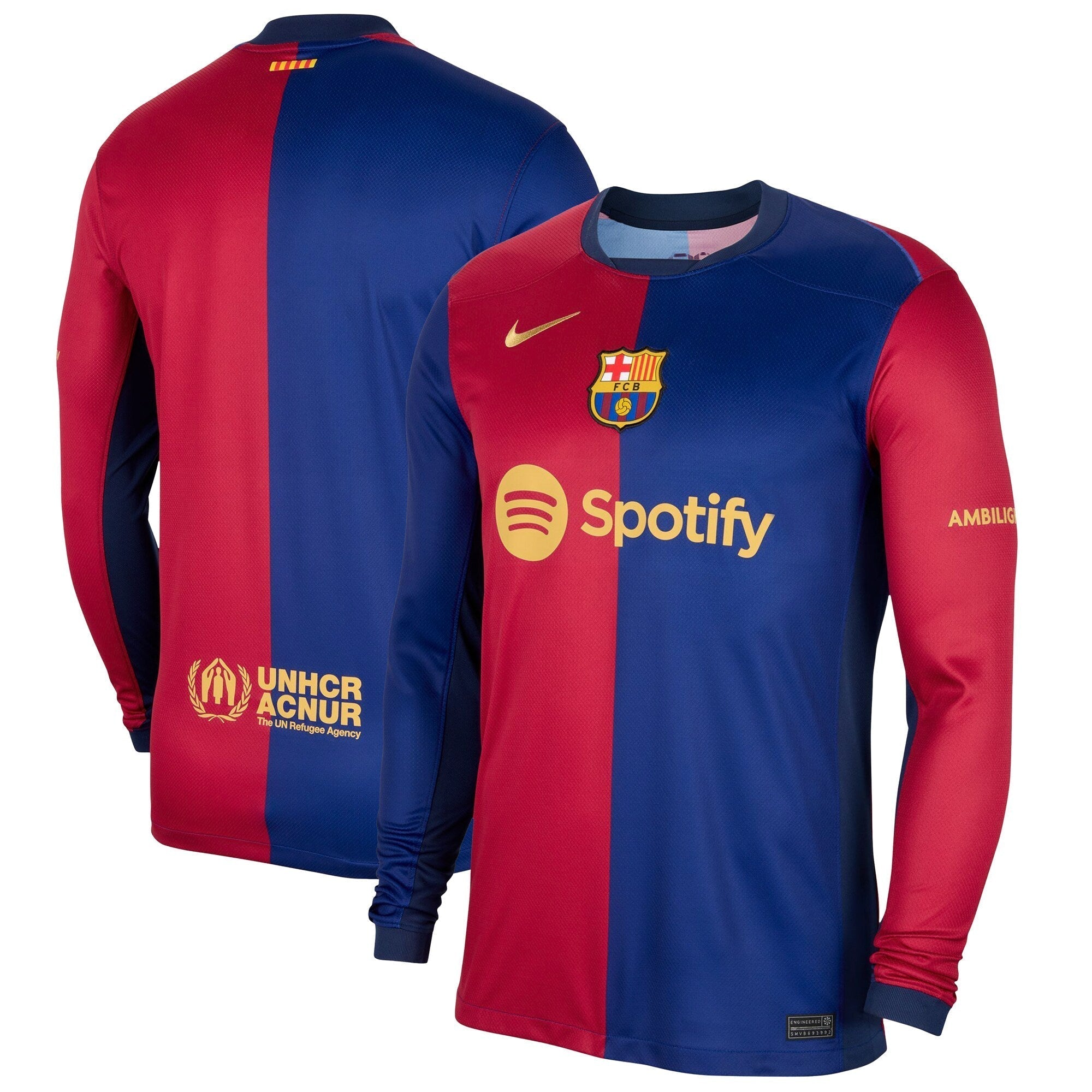 Barcelona Nike 2024/25 Home Long Sleeve Authentic T-shirt - Royal