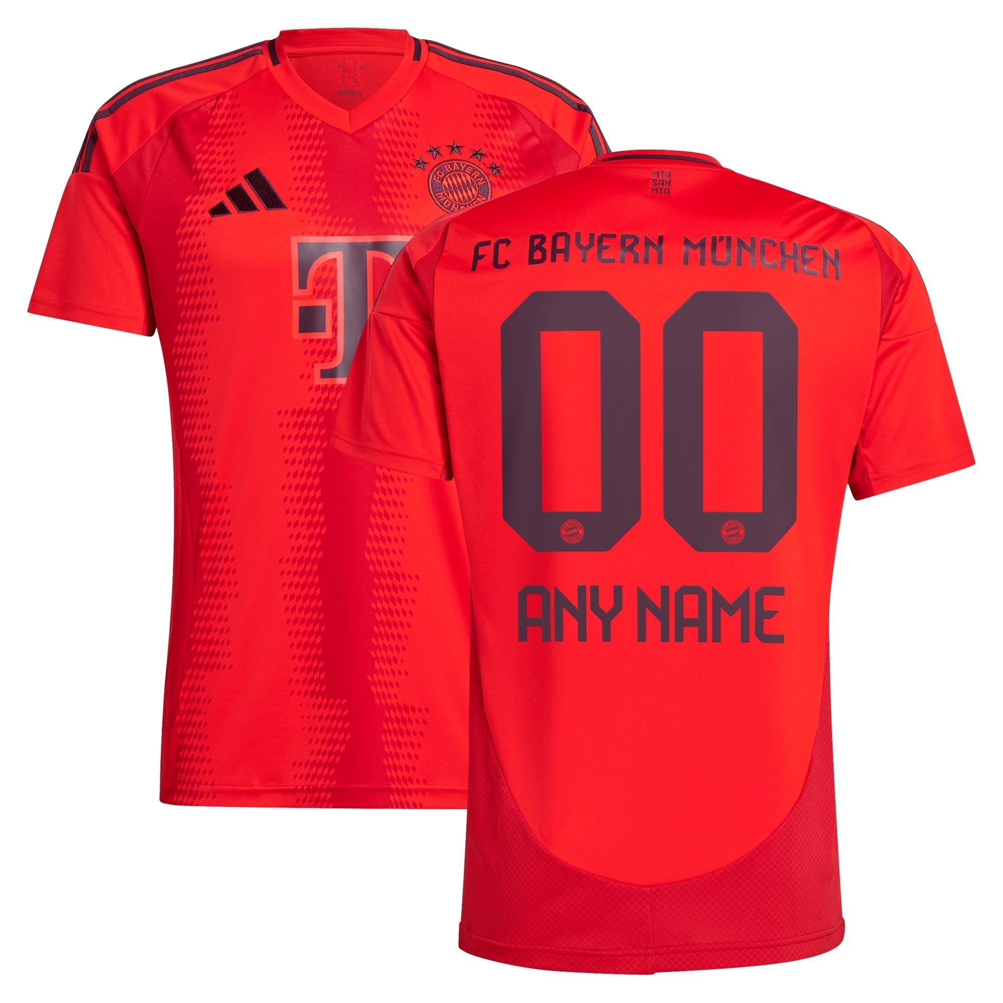 Bayern Munich adidas 2024/25 Home Custom Authentic T-shirt - Red