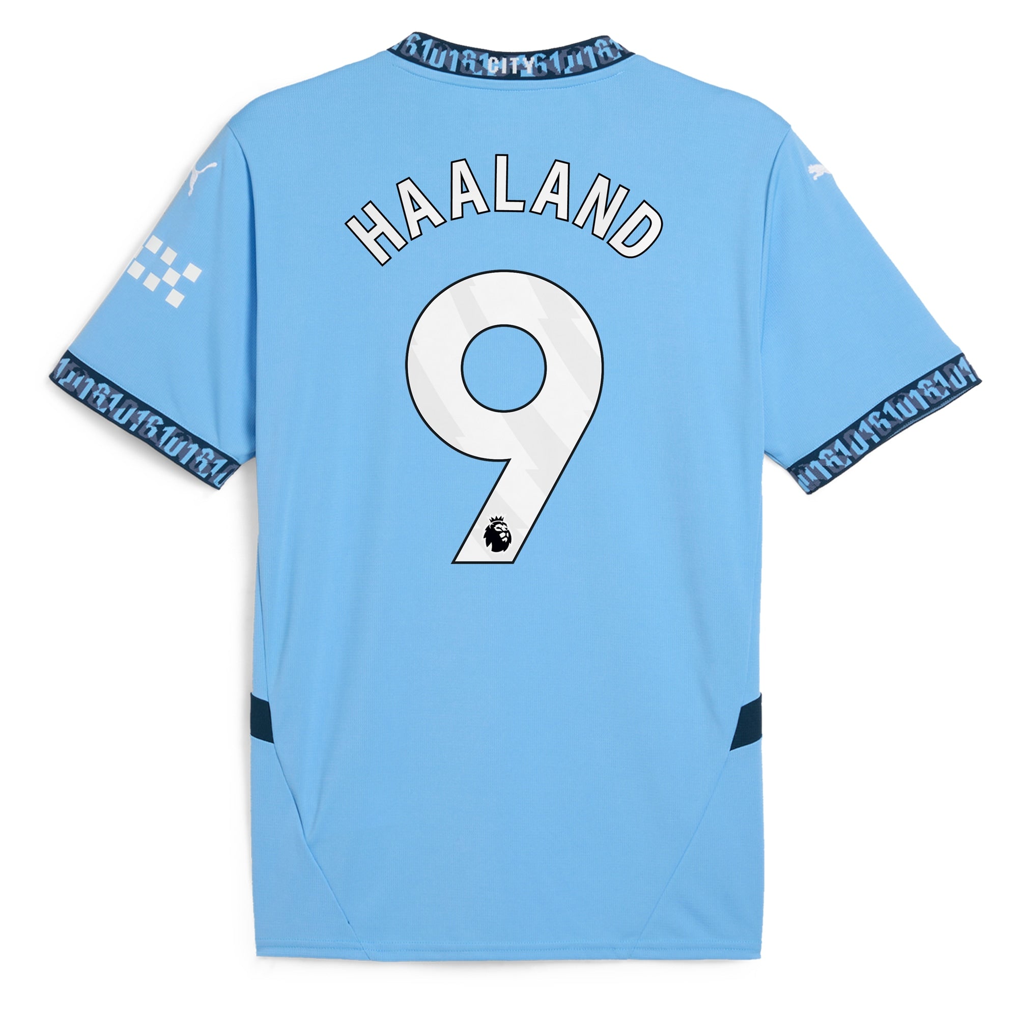Erling Haaland Manchester City Puma 2024/25 Home Player Authentic T-shirt - Light Blue
