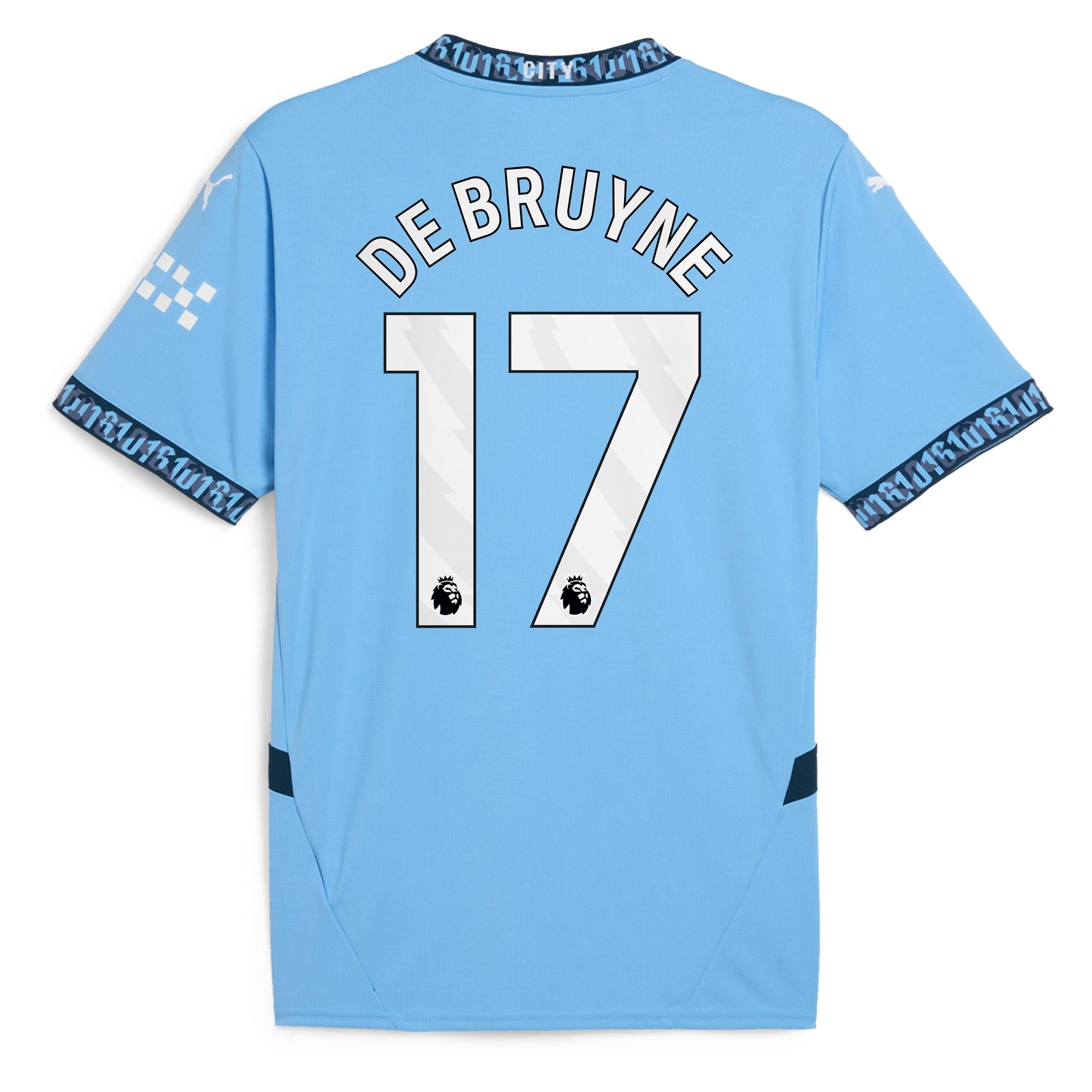 Kevin De Bruyne Manchester City Puma 2024/25 Home Player Authentic T-shirt - Light Blue