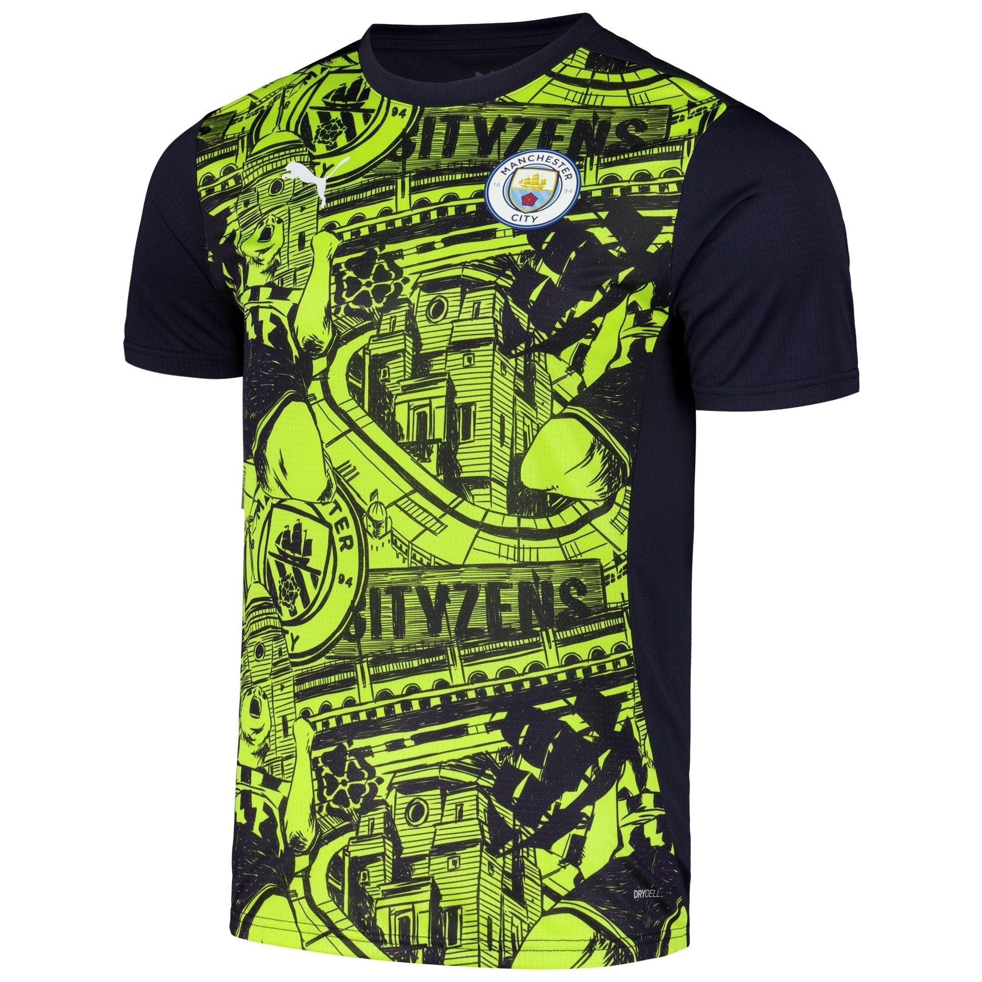 Manchester City Puma 2024/25 Pre-Match Authentic T-shirt - Black
