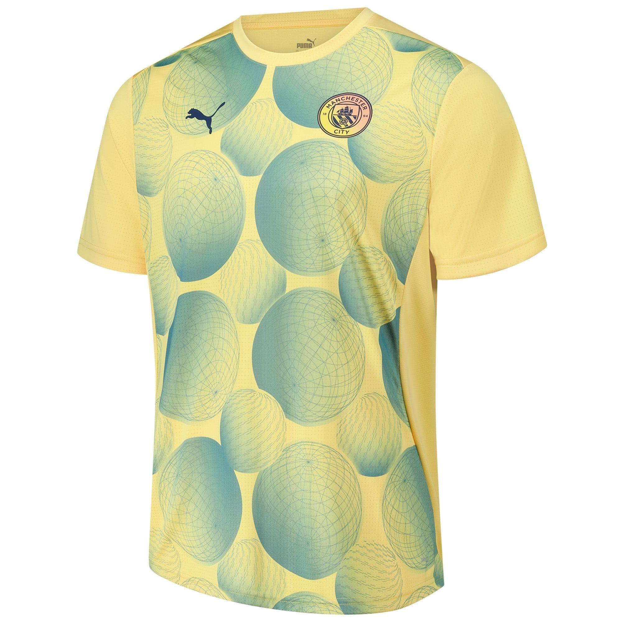 Manchester City Puma 2024/25 Pre-Match Authentic T-shirt - Gold