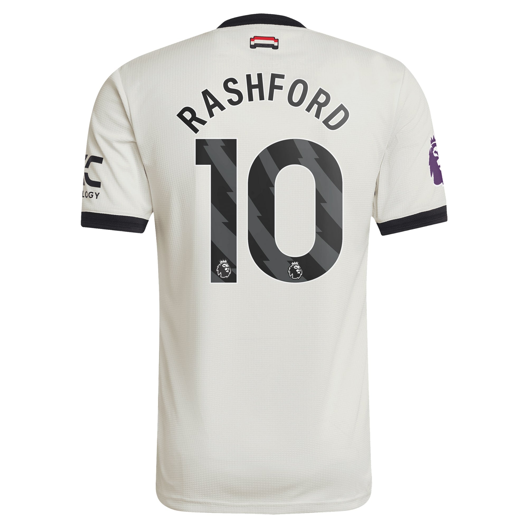 Marcus Rashford Manchester United adidas Originals 2024/25 Third Authentic T-shirt - Cream