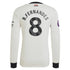 Bruno Fernandes Manchester United adidas Originals 2024/25 Third Long Sleeve Authentic T-shirt - Cream