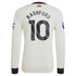 Marcus Rashford Manchester United adidas Originals 2024/25 Third Long Sleeve Authentic T-shirt - Cream