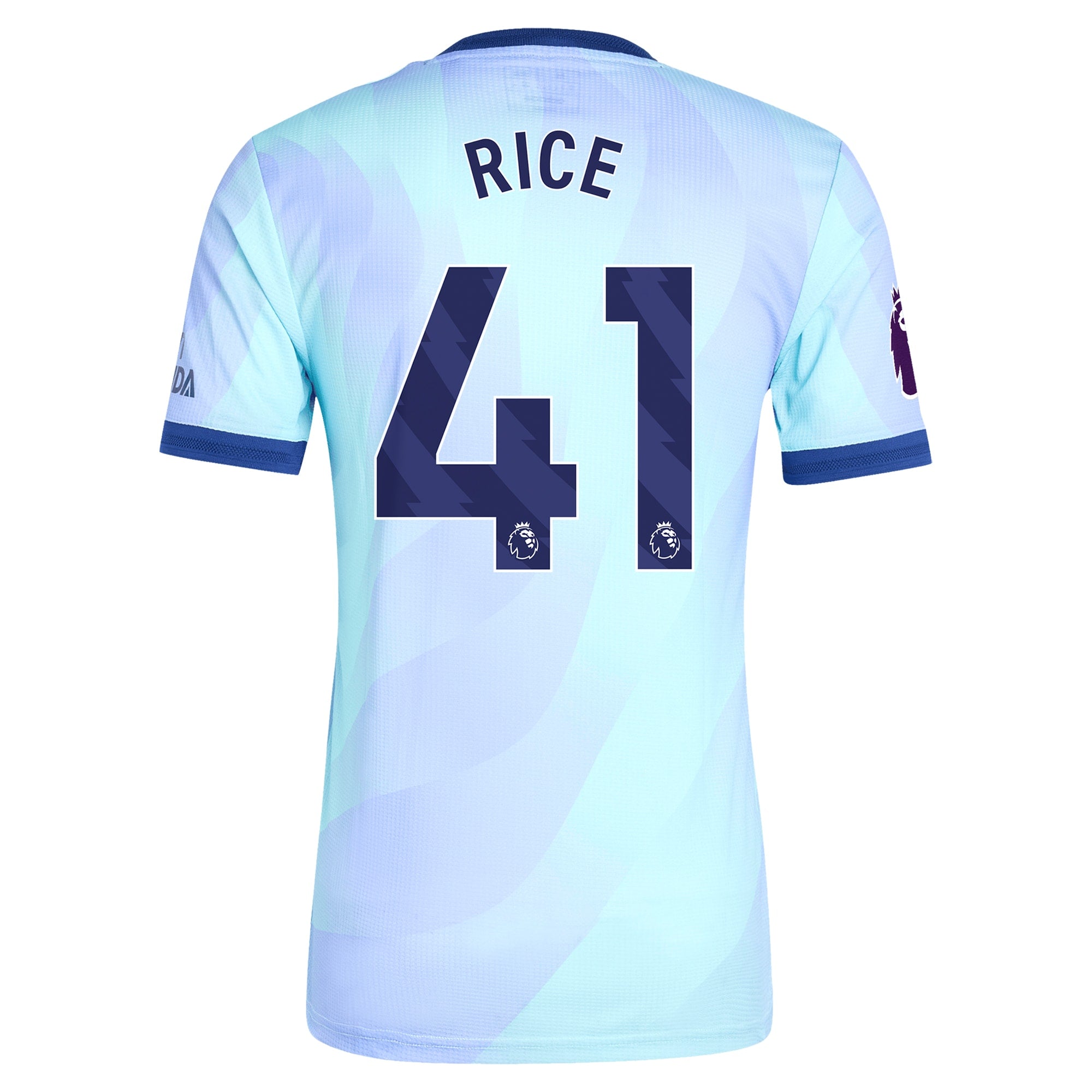 Declan Rice Arsenal adidas Originals 2024/25 Third Player Authentic T-shirt - Aqua