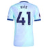 Declan Rice Arsenal adidas Originals 2024/25 Third Player Authentic T-shirt - Aqua