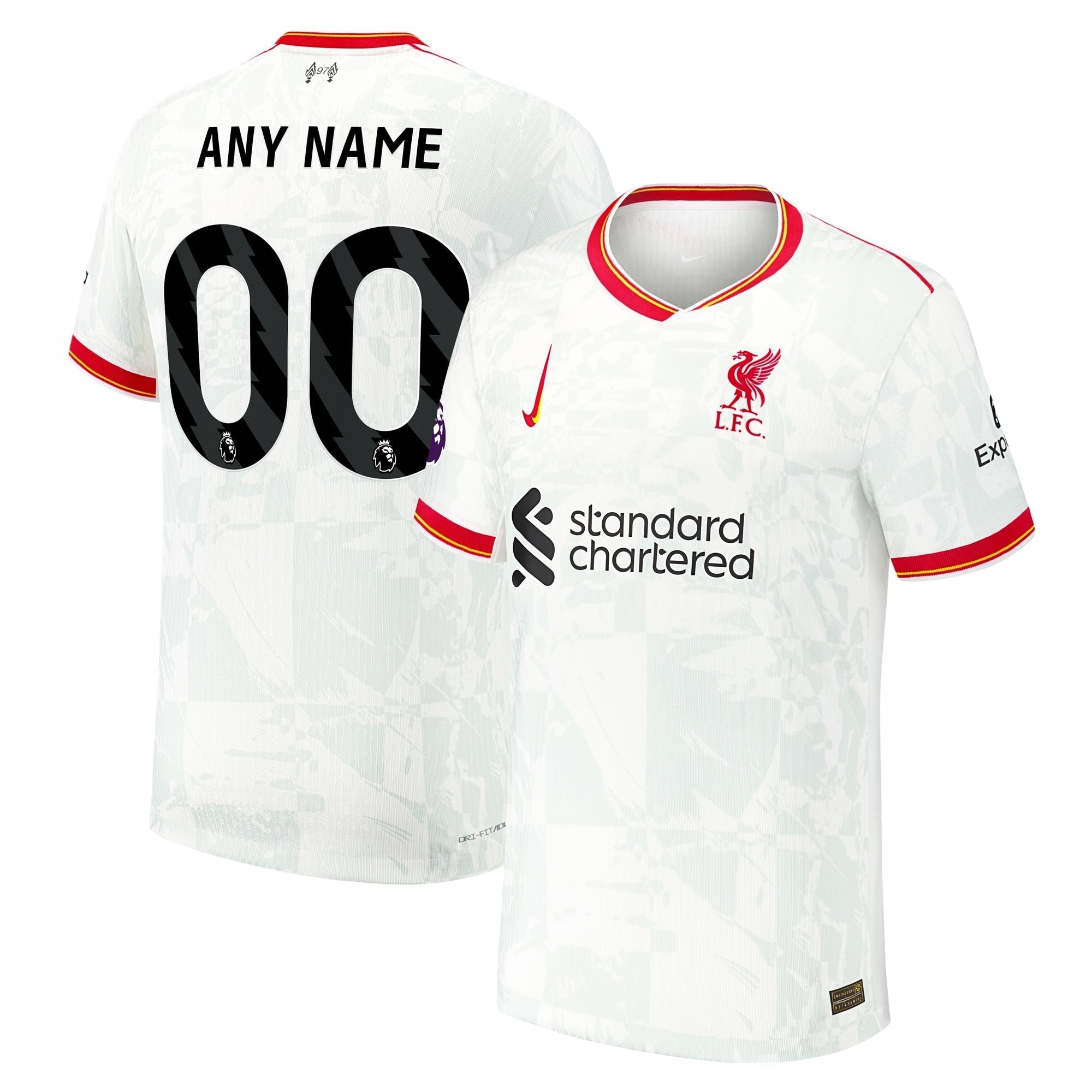 Liverpool Nike 2024/25 Third Custom Authentic T-shirt - White