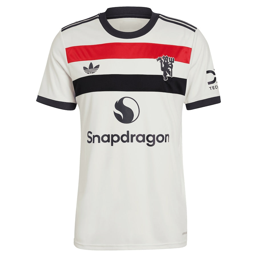 Rasmus Højlund Manchester United adidas Originals 2024/25 Third Authentic T-shirt - Cream