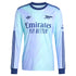 Declan Rice Arsenal adidas Originals 2024/25 Third Long Sleeve Player Authentic T-shirt - Aqua