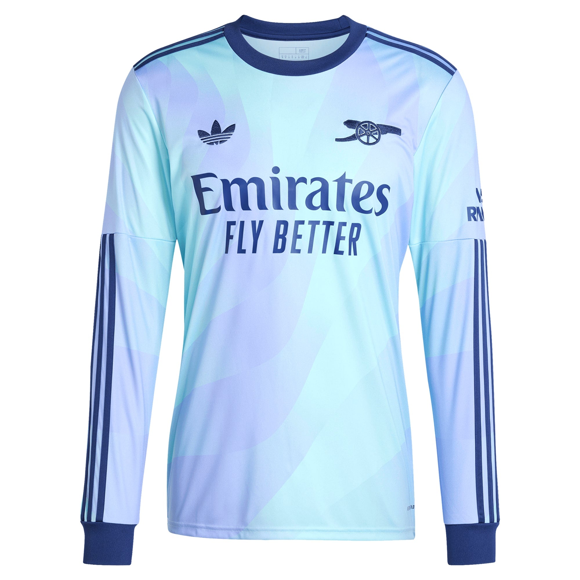Gabriel Martinelli Arsenal adidas Originals 2024/25 Third Long Sleeve Player Authentic T-shirt - Aqua