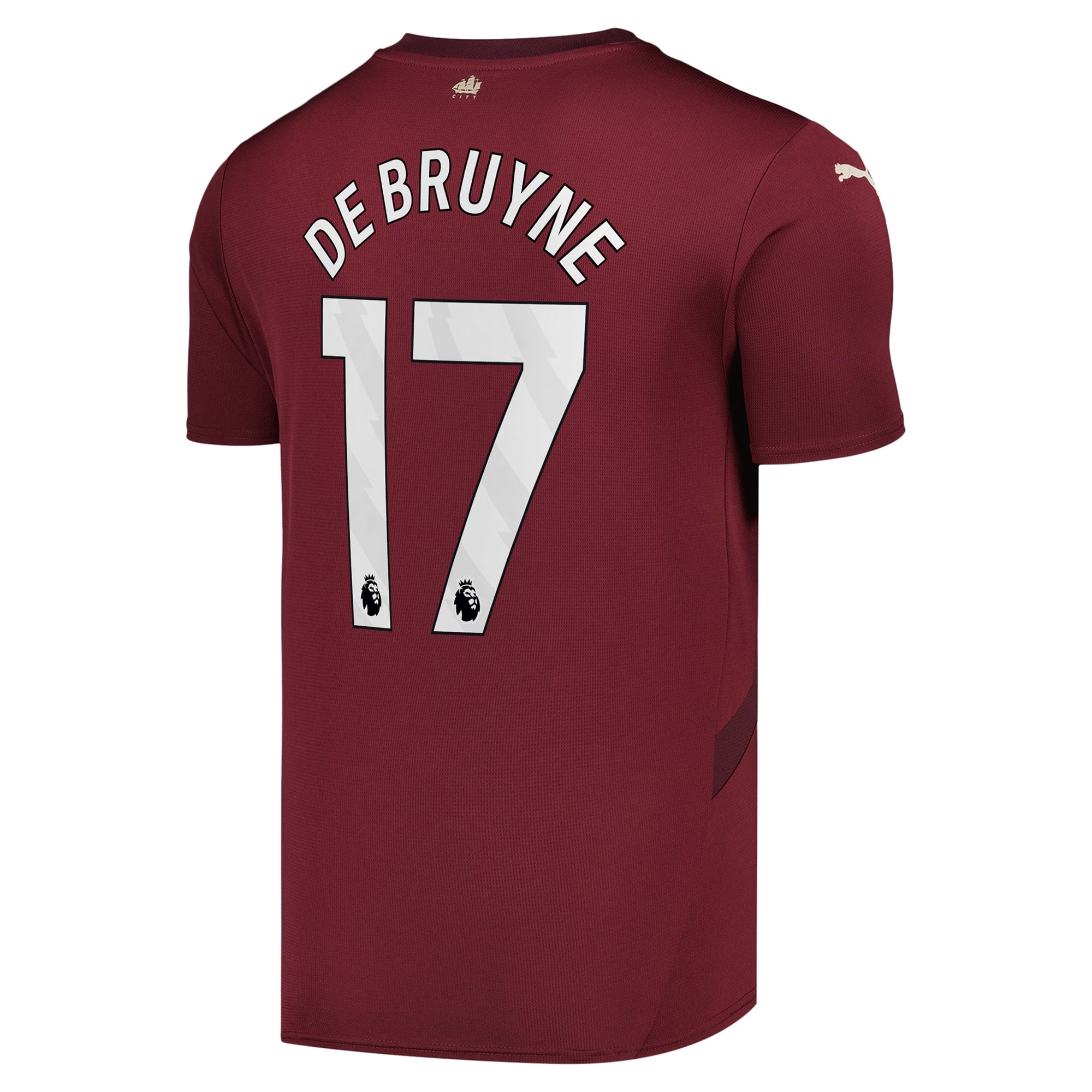 Kevin De Bruyne Manchester City Puma 2024/25 Third Player Authentic T-shirt - Burgundy