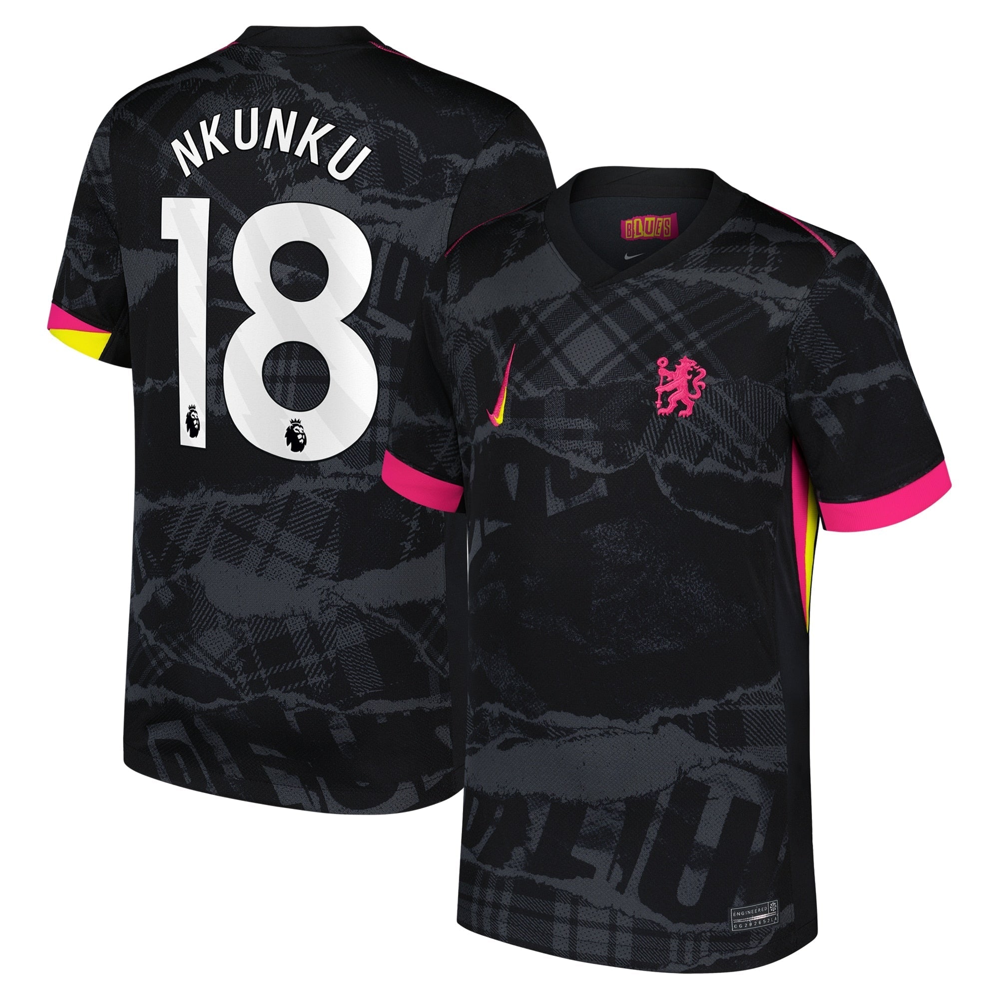 Christopher Nkunku Chelsea Nike 2024/25 Third Player Authentic T-shirt - Anthracite