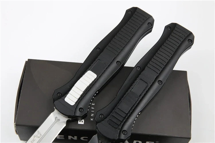 Benchmade 3300 Infidel Out-the-Front (OTF) Automatic Knife – 3.95" D2 Tool Steel Double-Edge Dagger