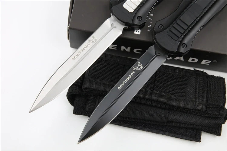 Benchmade 3300 Infidel Out-the-Front (OTF) Automatic Knife – 3.95" D2 Tool Steel Double-Edge Dagger