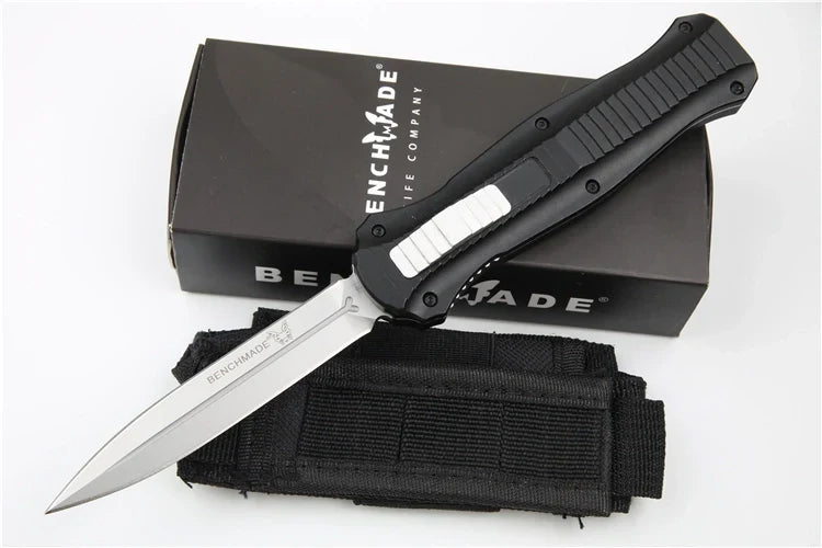 Benchmade 3300 Infidel Out-the-Front (OTF) Automatic Knife – 3.95" D2 Tool Steel Double-Edge Dagger