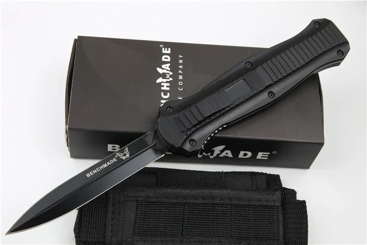 Benchmade 3300 Infidel Out-the-Front (OTF) Automatic Knife – 3.95" D2 Tool Steel Double-Edge Dagger