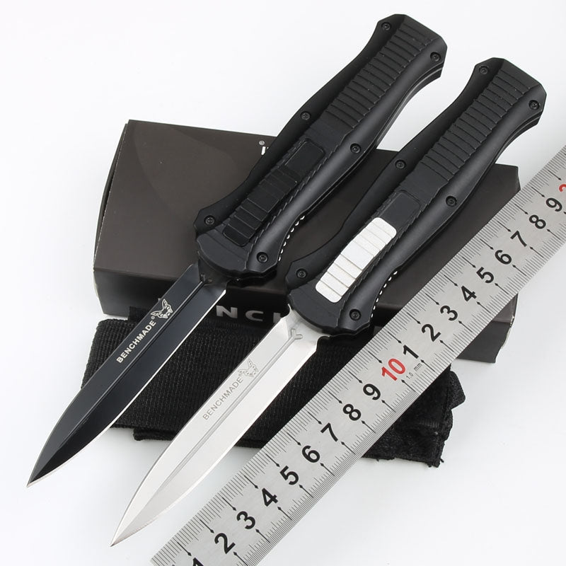 Benchmade 3300 Infidel Out-the-Front (OTF) Automatic Knife – 3.95" D2 Tool Steel Double-Edge Dagger