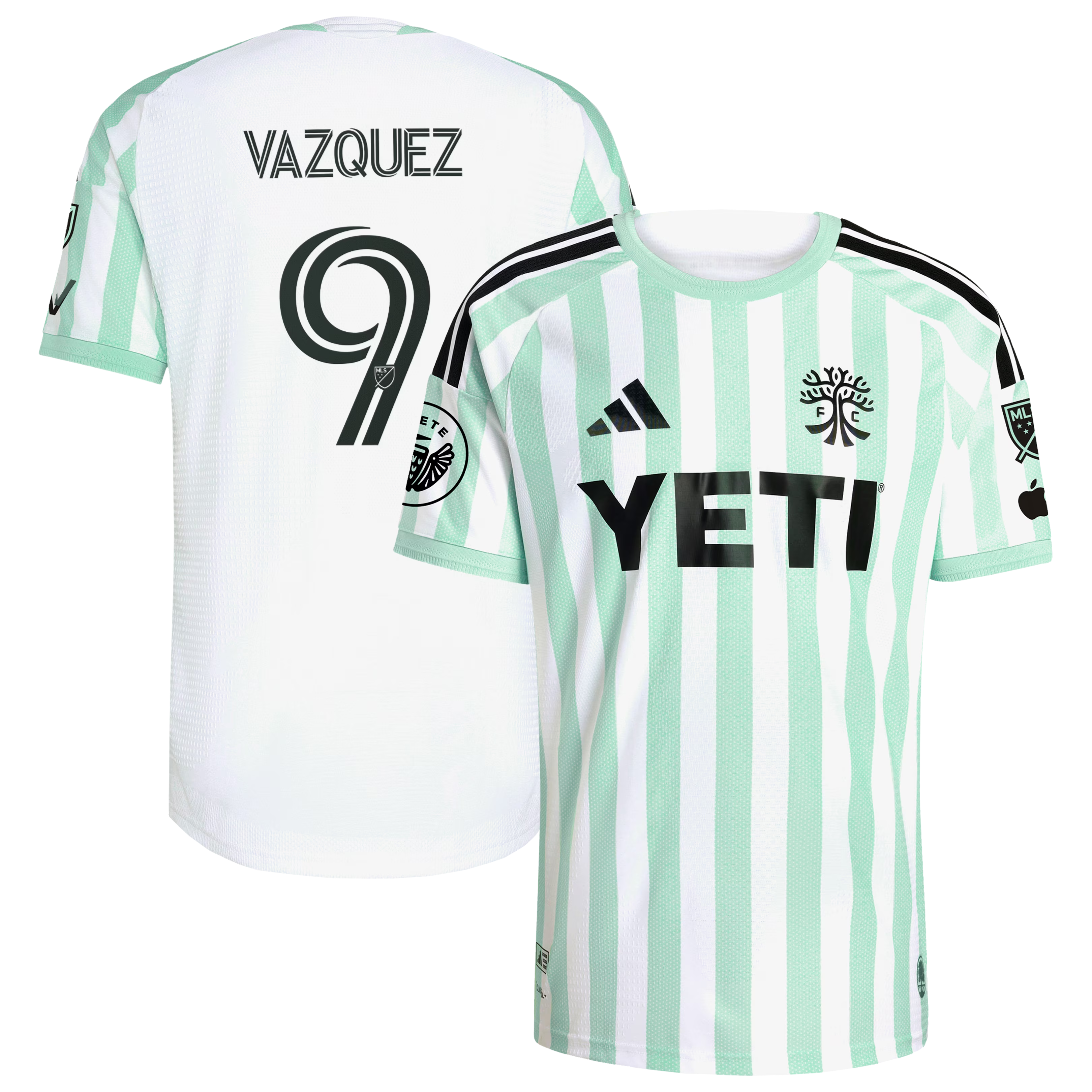 Austin FC 2026 The Rooted Kit // Brandon Vazquez Official Match adidas Jersey