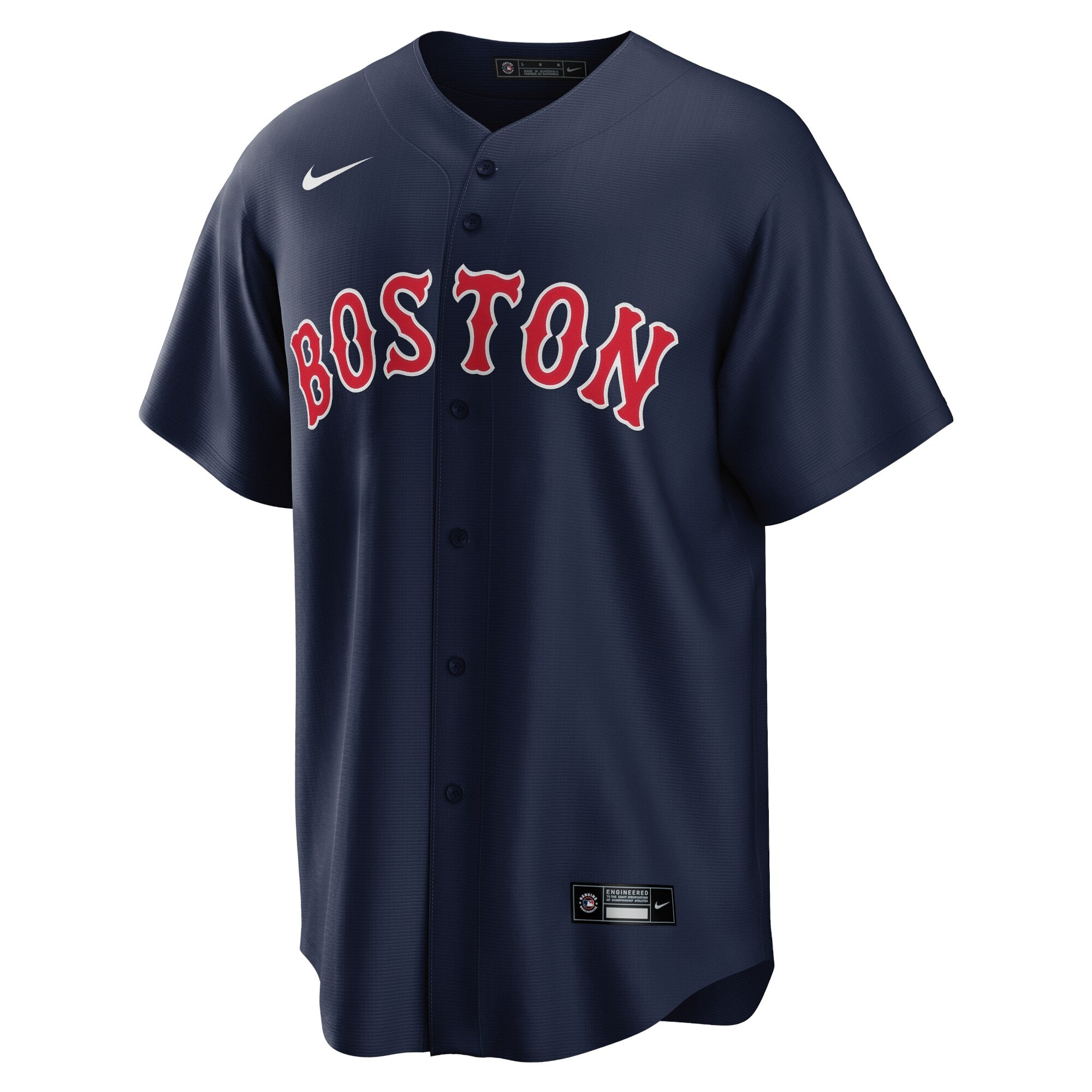 Boston Red Sox Nike Alternate Custom Team Authentic T-shirt - Navy