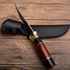Bowie Straight Hunting Knife Steel 440C Wood Handle