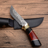 Bowie Straight Hunting Knife Steel 440C Wood Handle