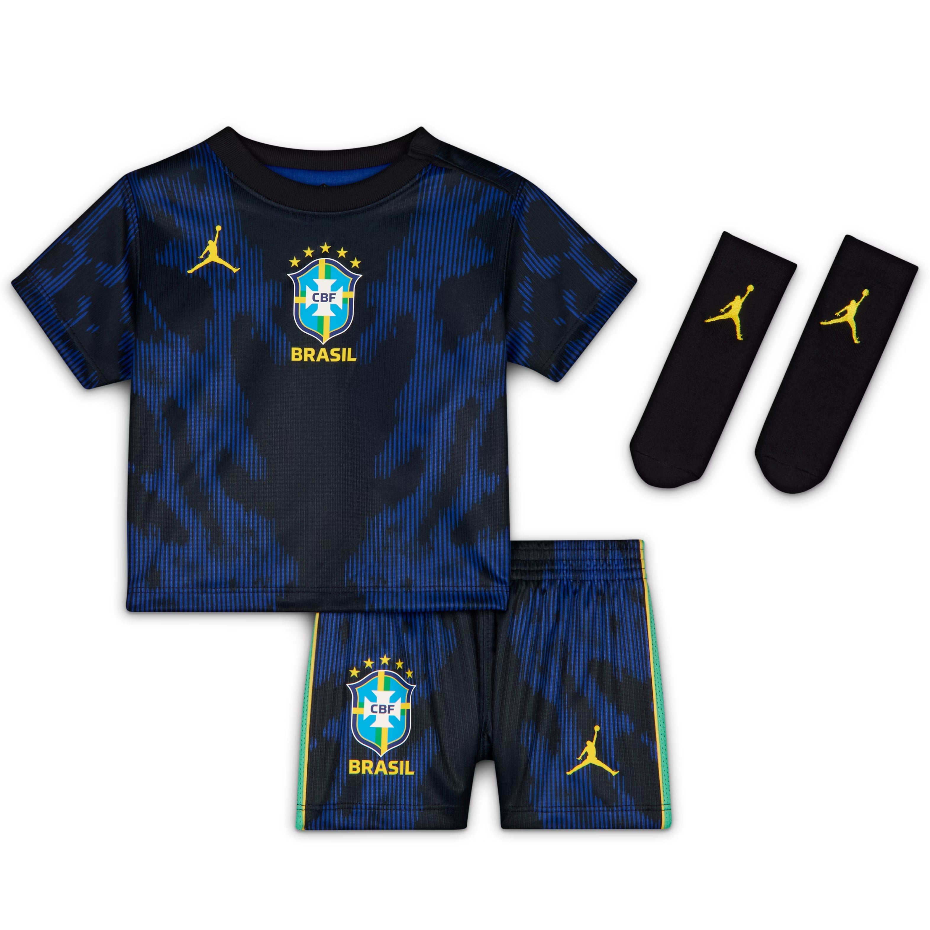Brazil 2026 Blue Custom Infant Soccer Kit – Personalized Fan Set