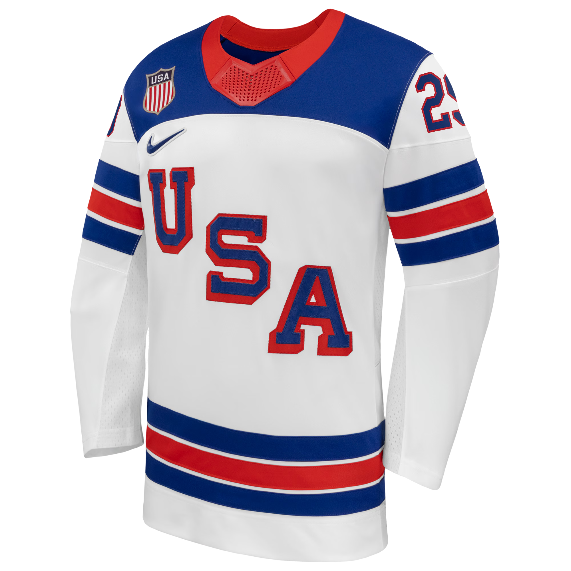 Brock Nelson #29 USA Hockey 2026 Away Jersey - Nike White